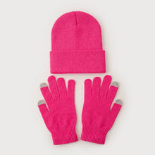 Load image into Gallery viewer, High Quality Cute 2025 Winter Hats with Gloves Girls Autumn Woman New Beanies Ladies Casual Cap
