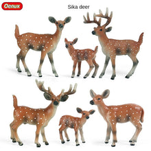 Load image into Gallery viewer, Fox model toy wild animal model set toy simulation solid fox plum deer children cake decorations
