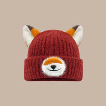 Load image into Gallery viewer, Y2K Versatile Fox Ears Beanies Cartoon Design Thickened Pullover Hats Breathable Warm Winter Beanies for Women and Men