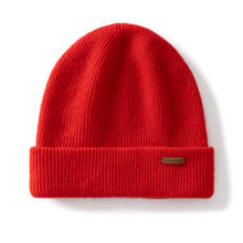 Load image into Gallery viewer, 100% Cashmere Hat For Women Men Outdoor 2-Layer Thickened Warm Winter Hats Solid Caps Knit Seamless Beanie Hat Unisex