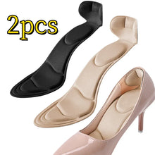 Load image into Gallery viewer, 2 Pcs Women High Heel Insole Super Soft Pointed Tip Breathable Sponge Full Length Insole Prevent Heel Sagging Non Slip Full