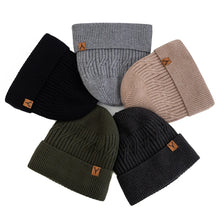 Load image into Gallery viewer, New Style Unisex Winter Hat Plush Fur Lining Warm Cap Stylish Soft Beanie Hat For Men Women Outdoor Ski Sports Knitted Hat