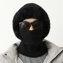 Load image into Gallery viewer, Comfortable Full Cover Style Men Balaclava Hat Windproof Thicken Winter Warm Hat Solid Color Keep Warm Knit Beanie Hat Outdoor