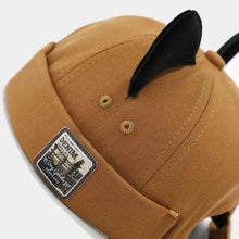 Load image into Gallery viewer, Retro Style Cute Cat Ears Brimless Hat Hip Hop Rolled Cuff Melon Docker Cap Adjustable Solid Color Beanie Hat Worker Wear