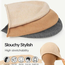 Load image into Gallery viewer, Fashion Soft Slouchy Beanie Hat Thickened Fleece Lined Cashmere Beanie Keep Warm Windproof Knit Hat Winter Season