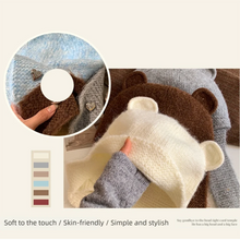 Load image into Gallery viewer, Fashion Cute Bear Ears Knitted Hat Windproof Cold Proof Warm Hat Ear Protector Hat Women
