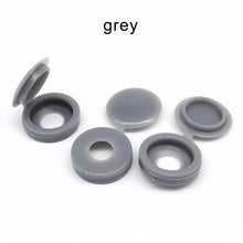 Load image into Gallery viewer, 100pcs/bag Plastic Self Tapping Screw Bolt Nail Nut Decorative Cap Protective Cover Hide Foldable Hinged for Furniture Car