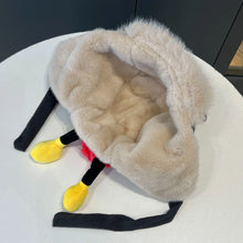 Load image into Gallery viewer, Cute Ear Bomber Hat Winter Warm Earflap Cap Thick Windproof Pilot Hat Retro Design Thickened Warm Ear-protecting Hats