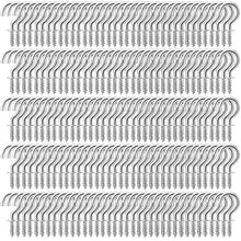 Load image into Gallery viewer, 50/500Pcs Screw Hook Cup Ceiling Hooks Multifunctional Heavy Duty Wall Mount Plastic Dipping Iron Screw-in Hanging Plants Holder