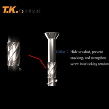 Load image into Gallery viewer, 50/60/70/80mm Torx Slot Knurled Type Screw 410 Stainless Steel Wood Deck Screws Self Tapping Screw for Driving Skru Tapping