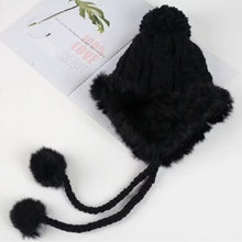 Load image into Gallery viewer, New Knitted Knitted Hat Pompom Warm Ear Protection Hat Coldproof Fur Balls Lei Feng Hat Autumn and Winter