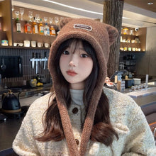 Load image into Gallery viewer, New Thickened Cute Ear Hat Windproof Coldproof Knitted Hat Spicy Girl Hat Girl Boy