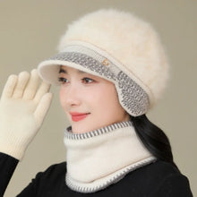 Load image into Gallery viewer, Fashion Warm Knitted Hat Windproof Cold Proof Pullover Hat Thickned Duck Tongue Hat Women
