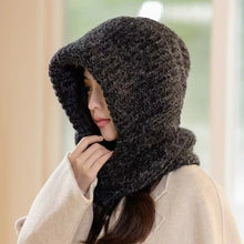 Load image into Gallery viewer, New 2-in-1 Scarf Mask Integrated Hat Warm Windproof Neck Warmer Coldproof Breathable Hooded Hat for Outdoor Cycling Skiing