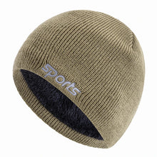 Load image into Gallery viewer, New Unisex Sports Jacquard Winter Hats Fashion Knitted Hats For Men Women Beanie Cap Outdoor Plush Fur Lined Warm Sports Hats