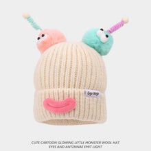 Load image into Gallery viewer, New Funny Knitted Hat Windproof Coldproof Ear Protection Cap Pullover Hat Autumn and Winter