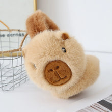 Load image into Gallery viewer, Cute Cozy Capybara Earmuffs Cartoon Design Warm Ear Earflap Hat Thickened Winter Ear Covers Women Accessory