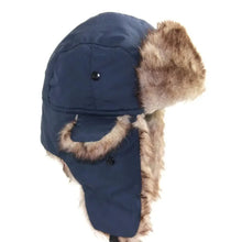 Load image into Gallery viewer, 1PC Winter Trapper Aviator Trooper Earflap Hat Warm Waterproof Disco Ski Hat Bomber Cap Fleece Thicken Warm Ear Protectors Hats
