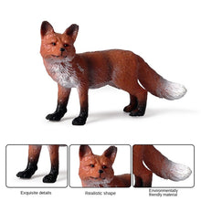 Load image into Gallery viewer, Fox model toy wild animal model set toy simulation solid fox plum deer children cake decorations