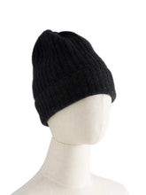 Load image into Gallery viewer, s Women 35% Cashmere Knit Ribbed Beanie Caps Solid Color Winter Autumn Warm Hat Men Wool Blends Unisex Natural Guaranteed