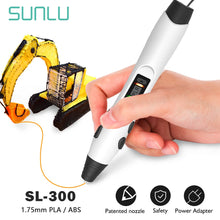 Load image into Gallery viewer, SUNLU SL-300 3D Pen DIY 3D Printing Pen For Hand Made Gift Support PLA Filament ABS Filament 1.75mm For Special Craft And Gifts