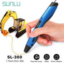 Load image into Gallery viewer, SUNLU SL-300 3D Pen DIY 3D Printing Pen For Hand Made Gift Support PLA Filament ABS Filament 1.75mm For Special Craft And Gifts