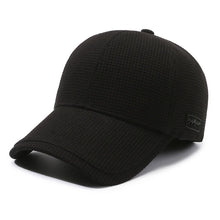 Load image into Gallery viewer, Men'S Winter Warm Hat Polyester Fleece Lining Sports Style Breathable Unisex Solid Color Dry Clean Only No Stretch Ear Flap Cap