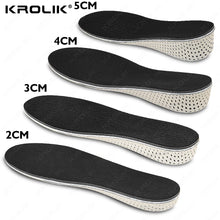 Load image into Gallery viewer, Insole Memory Foam EVA Height Increase Templates 2-5cm Breathable Ultra Light Elevated Sports s For Men Women s Insert shoe pads