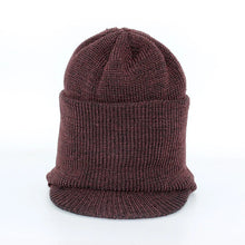 Load image into Gallery viewer, Knitted Woolen Autumn Winter Old Man Hat Hugger Toque Cap Stocking Head Watch Scarf Warm Outdoor Cycling Thickened 8M54