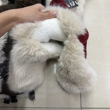 Load image into Gallery viewer, Fashion Women Winter Fur Warm Windproof Hat Lei Feng Cap Fur Ear Flap Cap Buckle Warm And Thick Ear Protection Outdoor Headwear