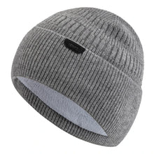 Load image into Gallery viewer, New Unisex Winter Hat Fur Lined Warm Dandy Cap Stylish Soft Beanie Hats For Men Women Thicken Ski Sports Knitted Hat