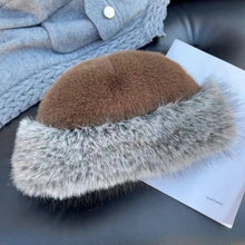 Load image into Gallery viewer, New Warm Fluffy Fur Bucket Hat Thicken Fisherman Hat Soft Ear Protection Panama Cap Winter