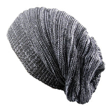 Load image into Gallery viewer, Men and Women Hat Mixed Color Cotton Striped Hip Hop Winter Warm Hat Beanies Knit Long Loose Hat Outdoor Warm Pullover Caps