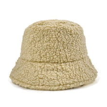 Load image into Gallery viewer, Unisex Bucket Hat Graffiti Solid Women Men Fishing Fisherman Autumn Winter Lamb Wool Outdoor Warm Cap