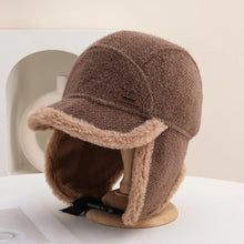 Load image into Gallery viewer, Casual Windproof Winter Hat Velvet Lining Warm Earflaps Hat Thickened Russian Hat For Women