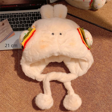 Load image into Gallery viewer, Thickened Warm Winter Hat Woolen Velvet Bear Ear Cap Hamburger Ear Protection Beanies Hat Women