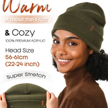 Load image into Gallery viewer, FURTALK Women's and Men's Knitted Beanie Hat with Smooth Soft Silk Satin Lining, Acrylic Winter Hat, Warm and Stylish Skull Cap