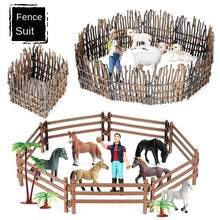 Load image into Gallery viewer, Micro Landscape Scene Decoration Horse Farm Toy Cattle Shed Farm Animal Model Toys Simulation Fence Accessories Animal Sand Table Toy