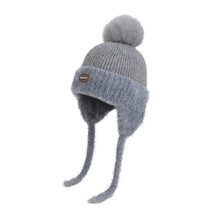 Load image into Gallery viewer, 3-10Y Boys & Girls Warm Winter with Soft Lining Cozy Outdoor & Casual Plush Bear Hooded Hat - Cute Cartoon Bear Ears,