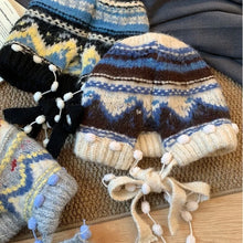 Load image into Gallery viewer, Fashion Windproof Balaclava Hat Keep Warm Knitted Pullover Hats Cold Proof Ear Protection Cap Winter