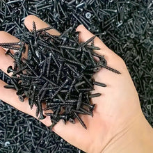 Load image into Gallery viewer, 50Pcs M3.5 Black Cross Flat Head Sheet Metal Screws Drill Wood Carbon Steel Screws Suitable For Wood Furniture Maintenance