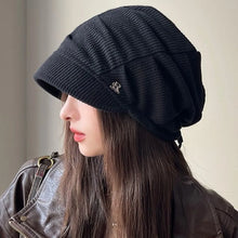 Load image into Gallery viewer, New Windproof Letter Hats Casual Warm Pullover Hat Cold Proof Warm Hat Women