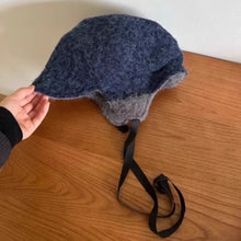 Load image into Gallery viewer, Fashion Bomber Hat Thicken Ear Protection Pilot Cap Solid Color Winter Warm Outdoor Cycling Hat