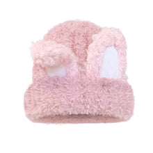 Load image into Gallery viewer, Casual Cute Rabbit Ear Warm Hat Thickened Keep Warm Wool Knitted Hat Windproof Ear Protection Beanie Cap for Women