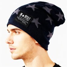 Load image into Gallery viewer, New Fashion Autumn Men Warm Beanies Skullies Casual Outdoor Snow Hat Women Thick Outdoor Star Beanie Sport Hats Knit Unisex Hats