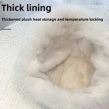 Load image into Gallery viewer, Gifts Thick Women's Winter Lei Feng Hat Ear Protection No Eaves Skiing Bomber Cap Embroidered Warm Down Cotton Hats