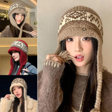 Load image into Gallery viewer, Fashion Thickened Ear Protection Hat Windproof Thermal Knitted Cap Cold Proof Comfortable Winter Warm Hat Outdoor Cycling