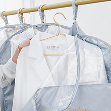 Load image into Gallery viewer, Satin Clothes Dust Cover Top Clothing Hanging Garment Dress Suit Coat Dust Cover Household Wardrobe Zipper Organizer Storage Bag