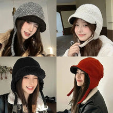 Load image into Gallery viewer, Multicolor Flight Hat Keep Warm Big Head Circumference Ear Protection Hat Cold Proof Thickened Fleece Cap Autumn Winter