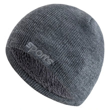 Load image into Gallery viewer, New Unisex Sports Jacquard Winter Hats Fashion Knitted Hats For Men Women Beanie Cap Outdoor Plush Fur Lined Warm Sports Hats